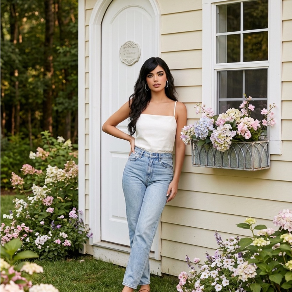 Anthropologie white Cami backless. Nwt